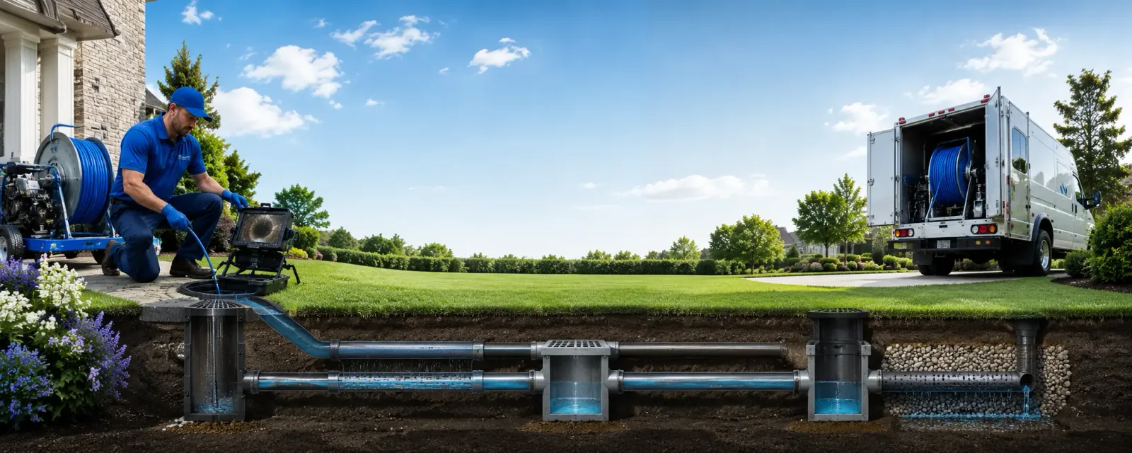 Outdoor drain cleaning information for Forestville, CA